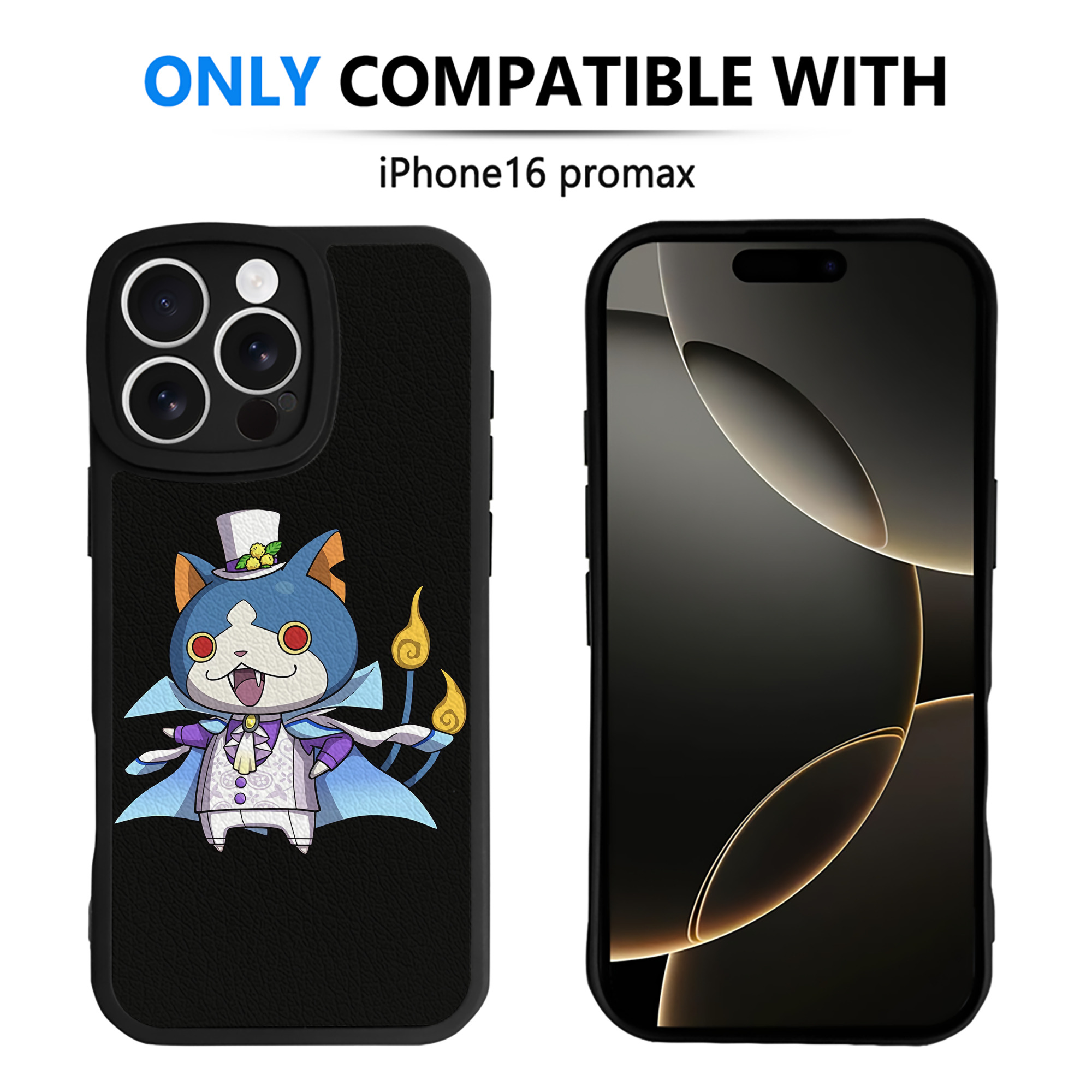 （画像用） 妖怪ウォッチ Yo-kai Watch 【iPhone 16シリーズ対応】シリコンスマホケース（レザー調） 材質：シリコン